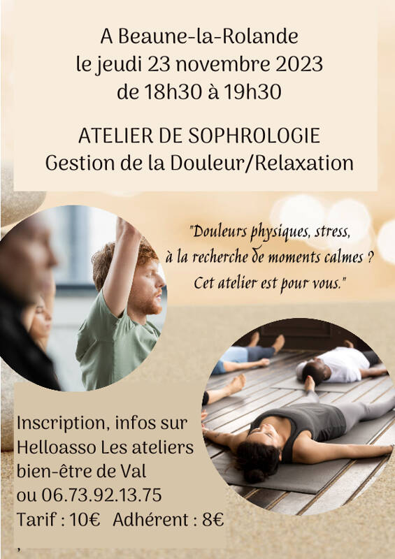 Atelier de Sophrologie Relaxation/Gestion de la douleur