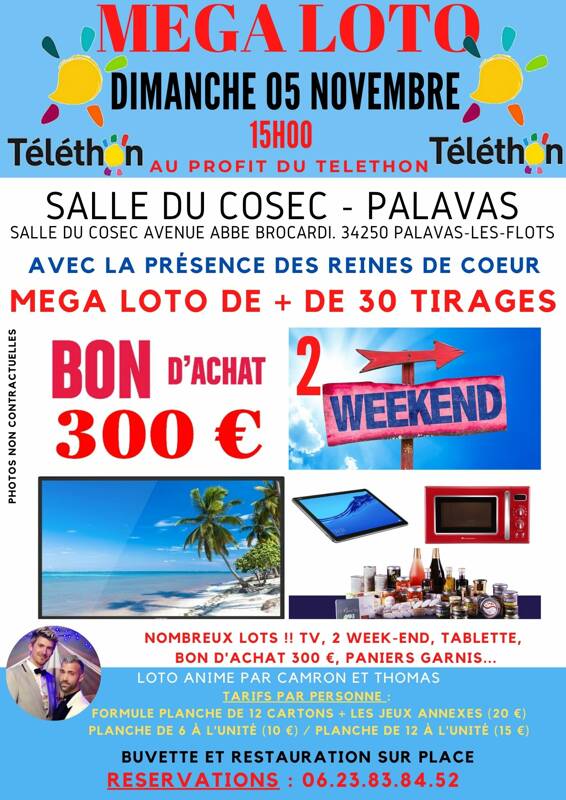 Méga Loto du Téléthon + de 30 Tirages