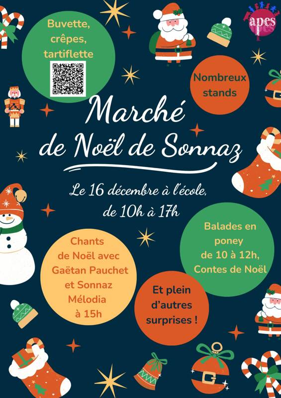 Marché de Noël de l’APE Sonnaz