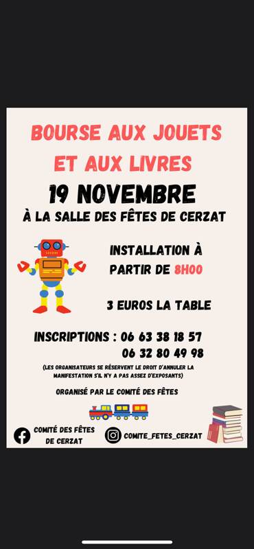 Bourse aux jouets et aux livres