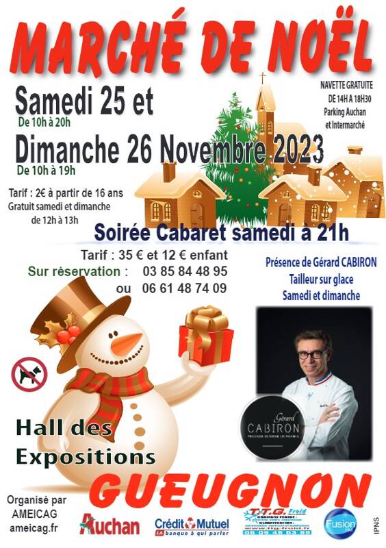 Marché de noël de Gueugnon 2023