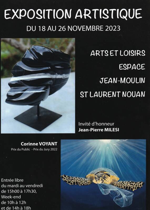 Exposition artistique, Saint-Laurent-Nouan 41220, du 18 au 26 Novembre 2023