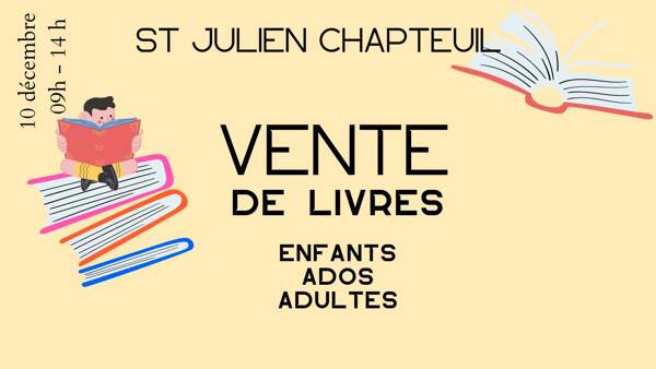 grande vente de livres pour ENFANTS ET ADULTES