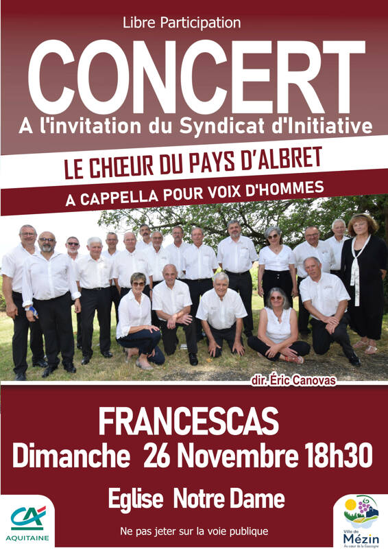 Concert du Choeur du Pays d'Albret