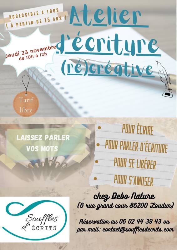 Atelier d'écriture (ré)créative