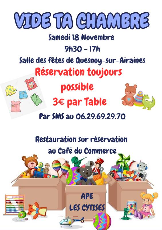 Bourse aux jouets, livres et vêtements enfants