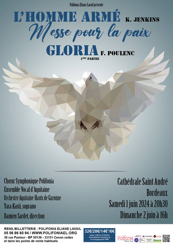 Concert Messe pour la paix de Jenkins et Gloria de Poulenc