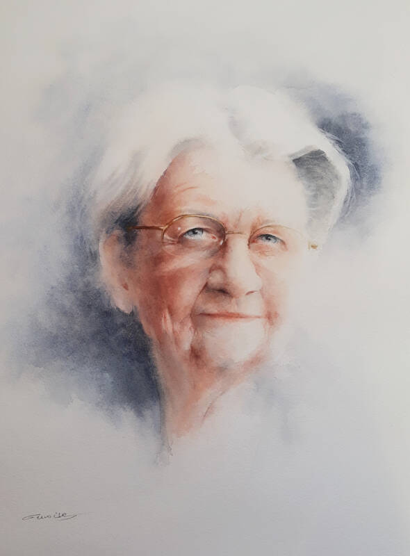 Le portrait à l'aquarelle