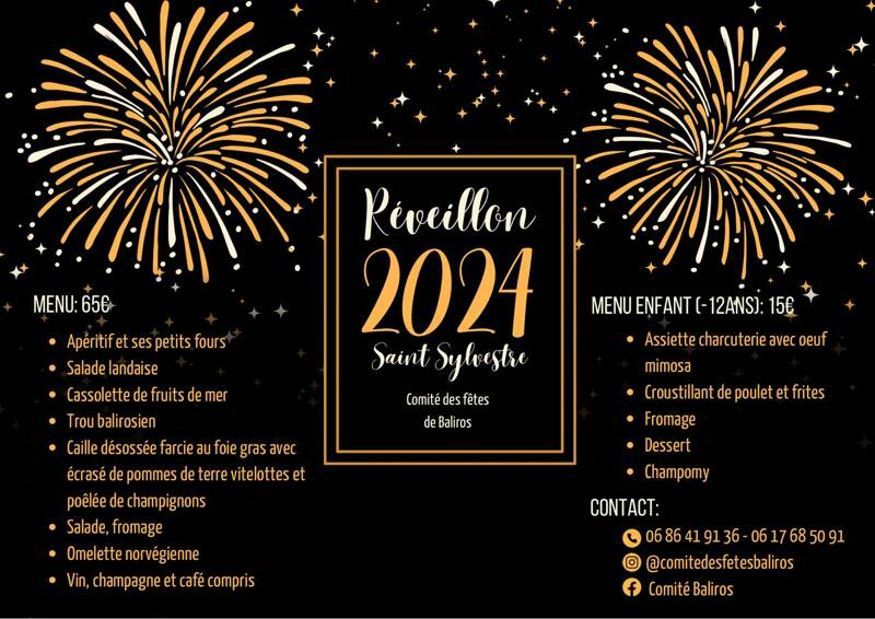 Réveillon Saint Sylvestre 2024