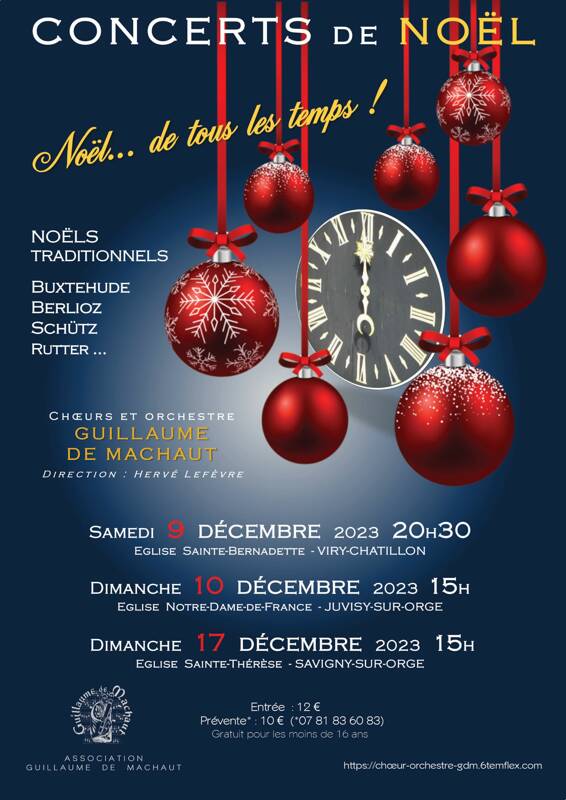 CONCERTS DE NOEL des ensembles de l’Association Guillaume de Machaut