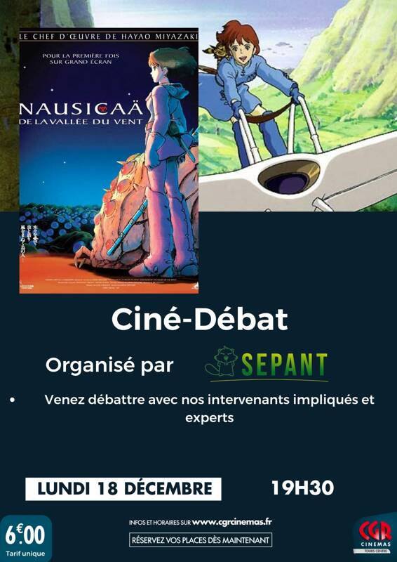 Ciné-débat : Nausicaa de la vallée du vent
