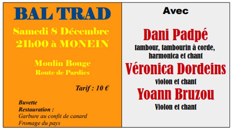 BAL TRAD AU MOULIN