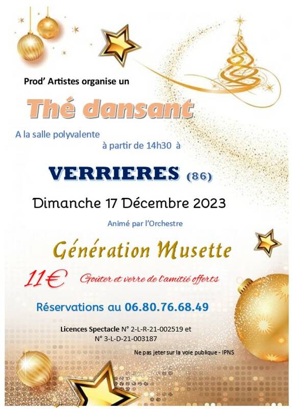 Thé dansant à VERRIERES