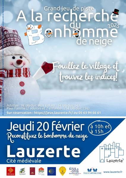 Jeu de piste à la recherche du bonhomme de neige