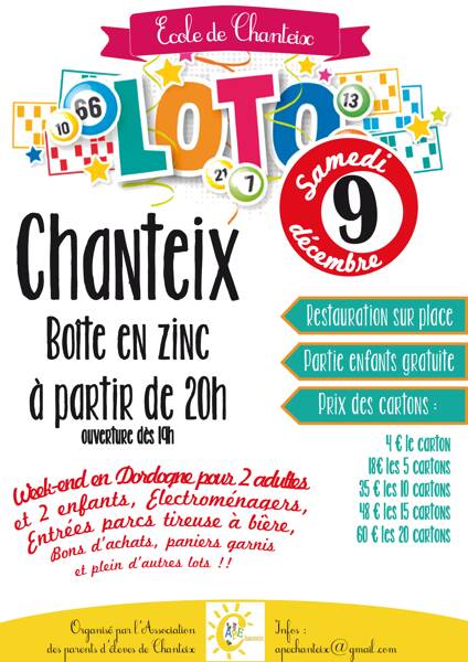 LOTO APE CHANTEIX 2023