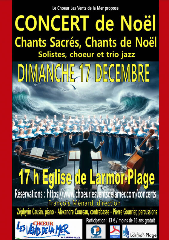Concert de Noël du Choeur Les Vents de la Mer