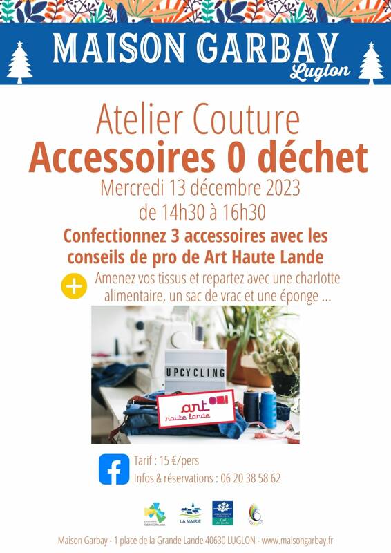Atelier Couture Accessoires 0 déchet