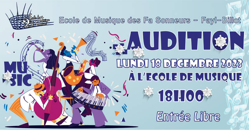 Auditions à L'Ecole de Musique de Fayl-Billot (52500)