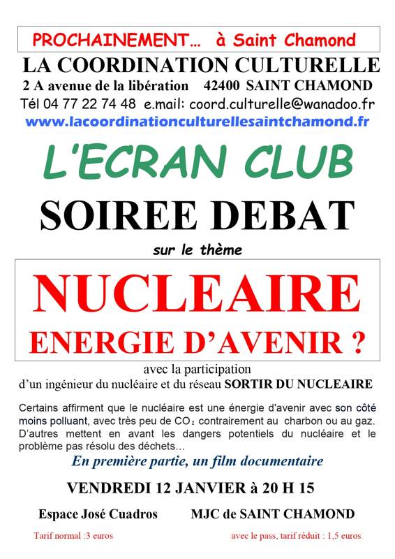 Nucléaire, énergie d'avenir ?