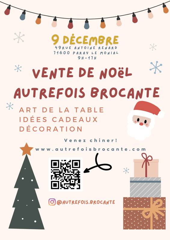 Vente de Noël Autrefois Brocante