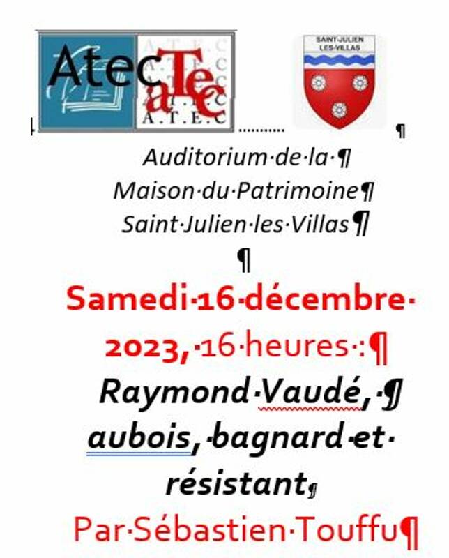 Raymond Vaudé, aubois, bagnard et résistant par Sébastien Touffu