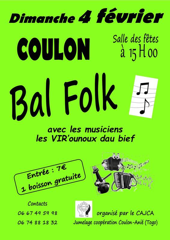 Bal folk au profit des enfants du Togo à Coulon