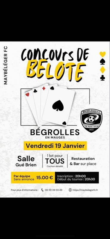 Concours de Belote (sans Annonces)