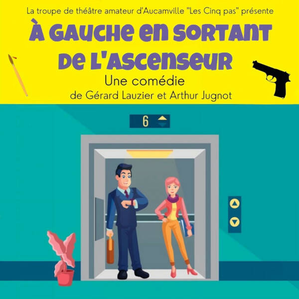 A gauche en sortant de l’ascenseur