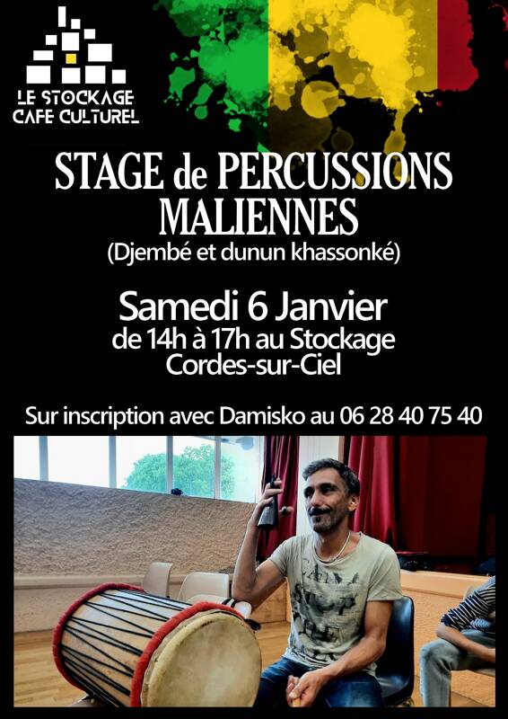 Stage de percussions Maliennes