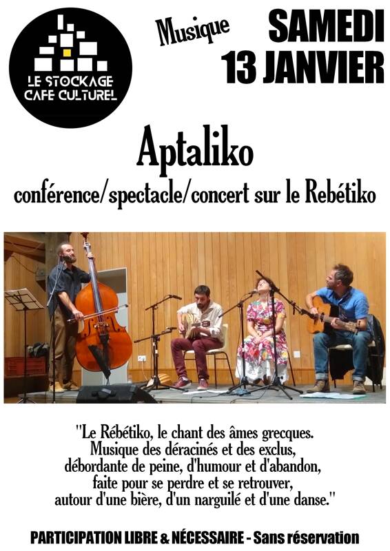 Aptaliko - Conférence/spectacle/concert sur le Rebétiko