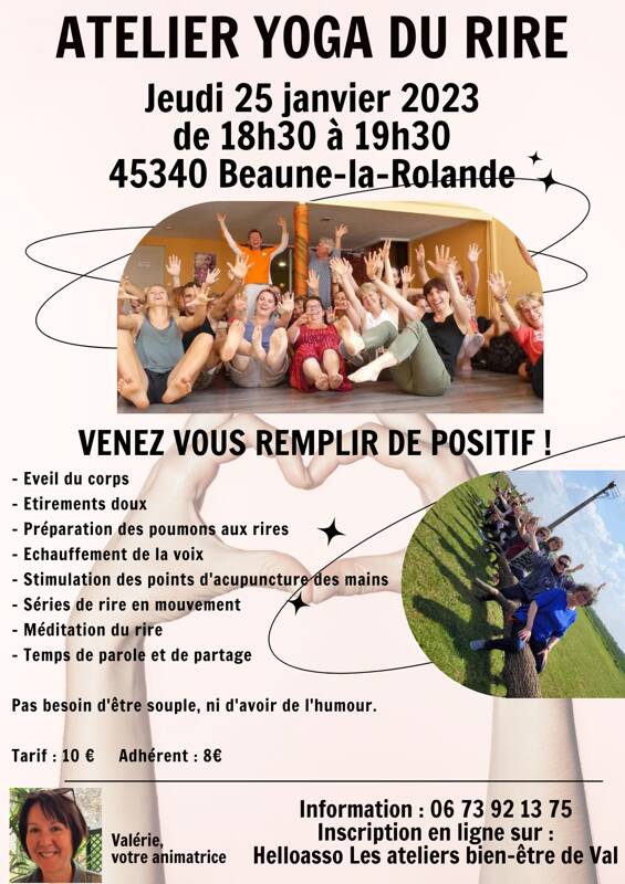 Atelier YOGA DU RIRE à Beaune-la-Rolande