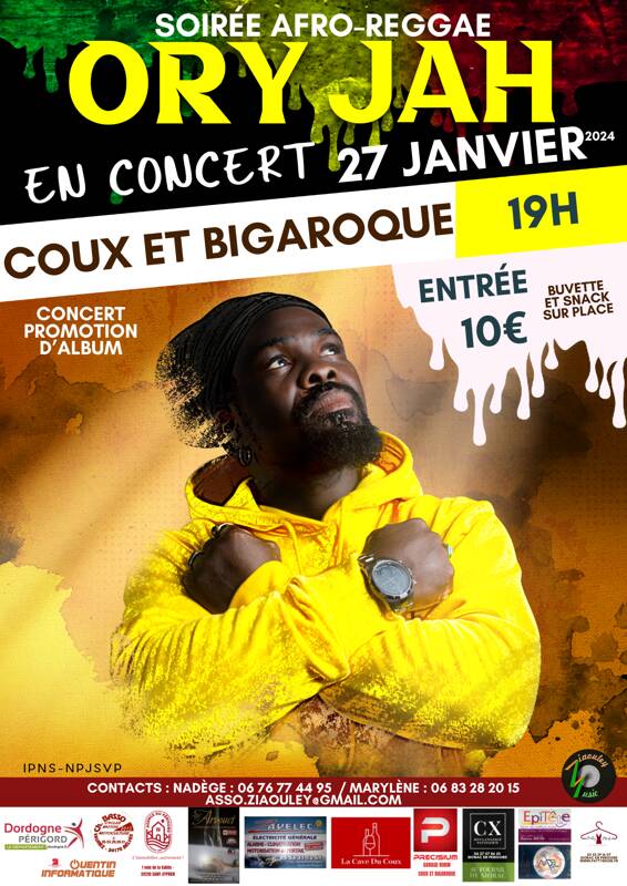 CONCERT ORY JAH DE ZION