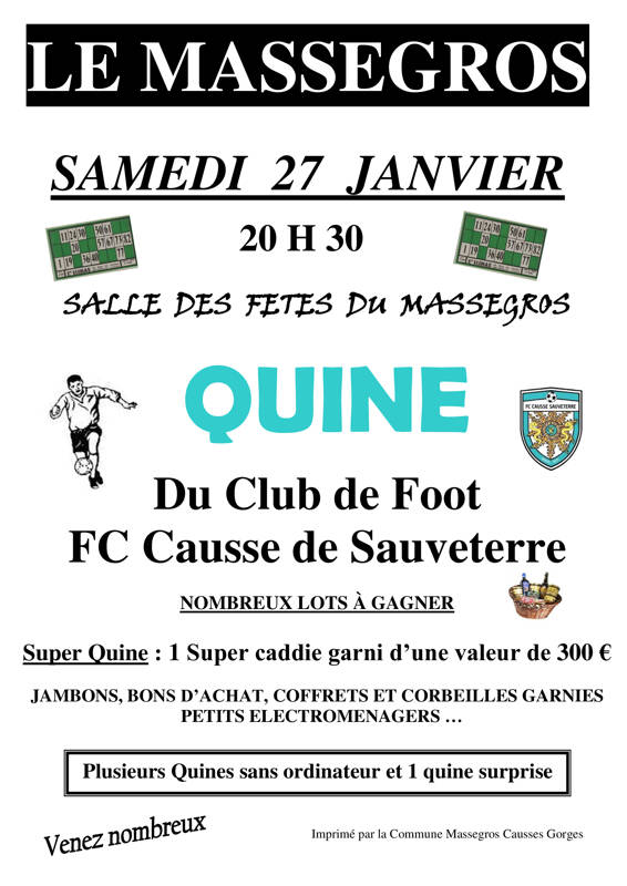 LOTO DU FOOT FC CAUSSE SAUVETERRE