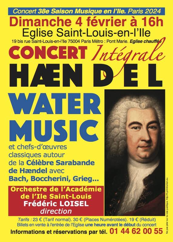 G. F. HAENDEL : Sarabande et Water Music (intégrale) BACH. BOCCHERINI