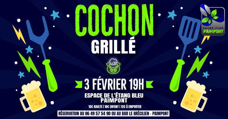 Cochon Grillé du RCB Rugby Paimpont