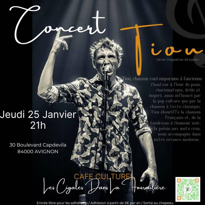 Tiou en concert  Auteur, Compositeur, Interprète