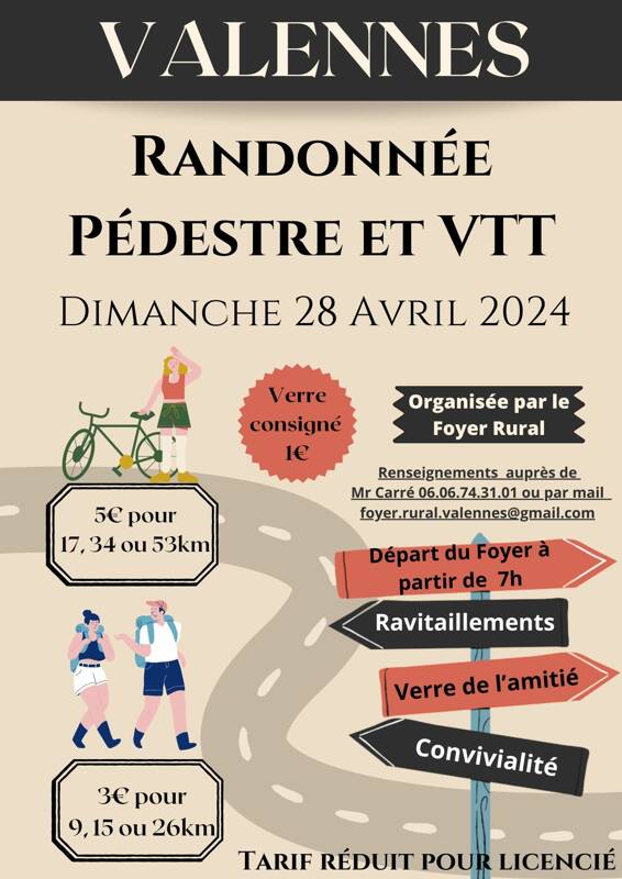 Randonnée Pedestre et VTT