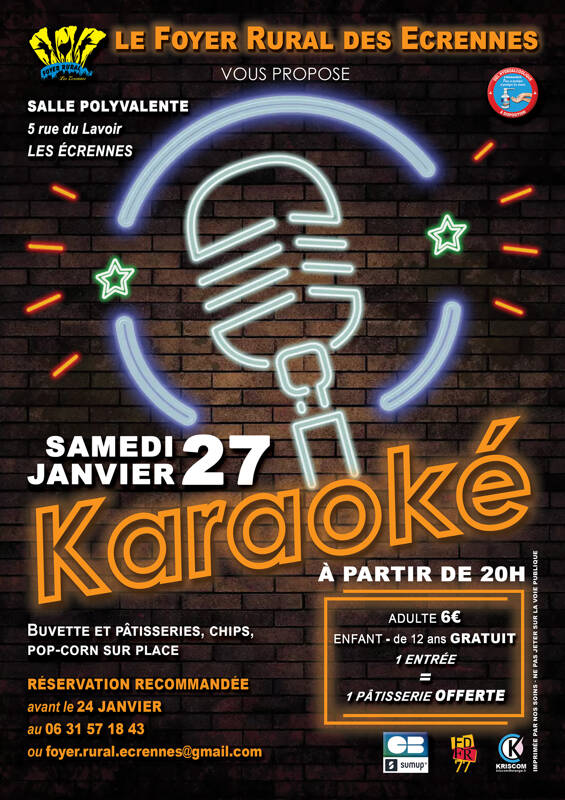 Soirée Karaoké à Les Ecrennes
