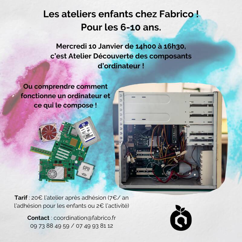 Les ateliers enfants ( 6-10 ans) chez Fabrico !