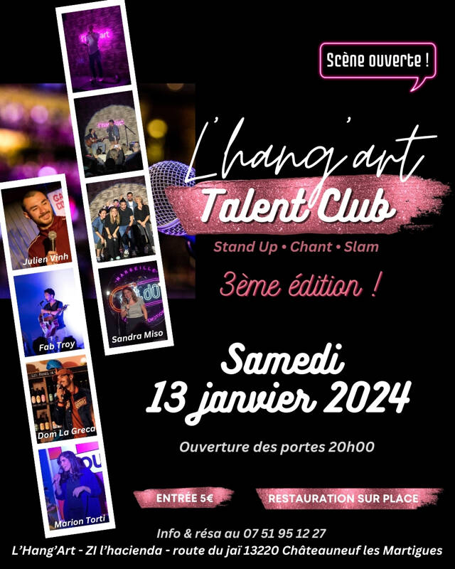 L'HANG'ART TALENT CLUB - Soirée Humoristes