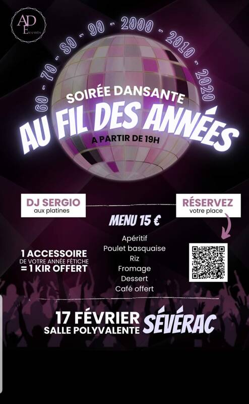 repas soiree dansante au fil des annees