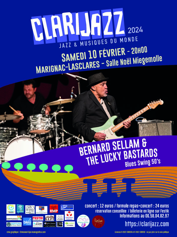 BERNARD SELLAM & THE LUCKY BASTARD - Blues swing from the 50's