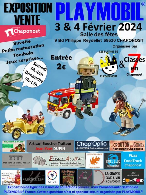 2ème Exposition Vente de PLAYMOBIL de Chaponost