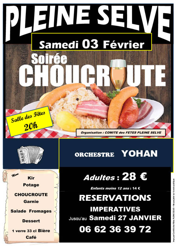 SOIREE DÎNER CHOUCROUTE