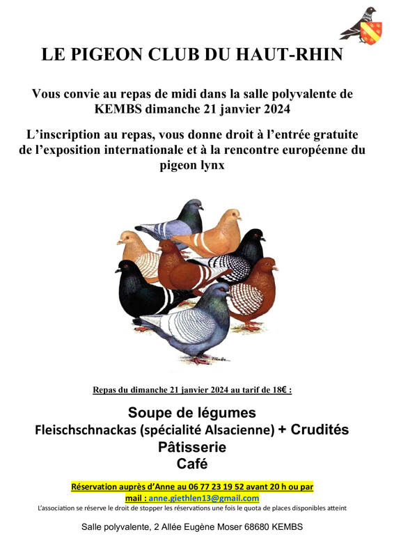 Exposition Internationale de pigeons de race