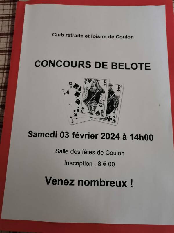 Concours de BELOTE