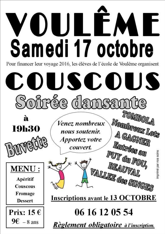 Soirée COUSCOUS