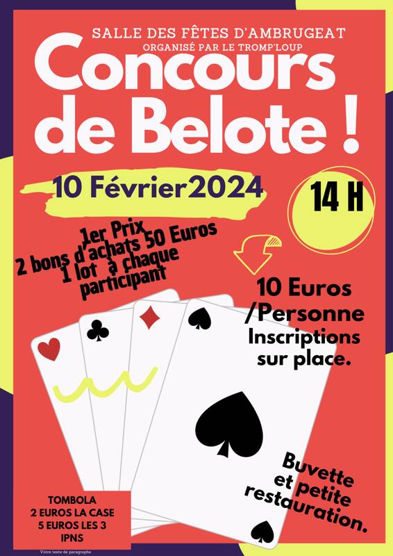 Concours de Belote