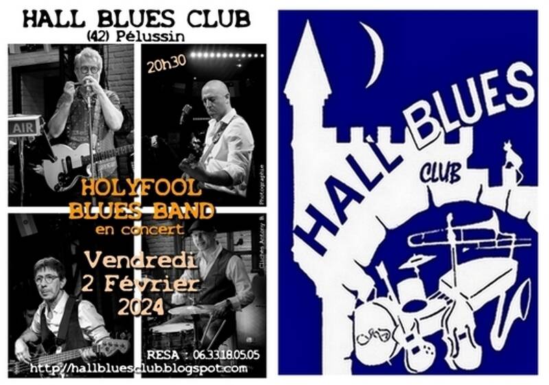 Blues avec HOLYFOOL BLUES BAND en concert au Hall Blues Club