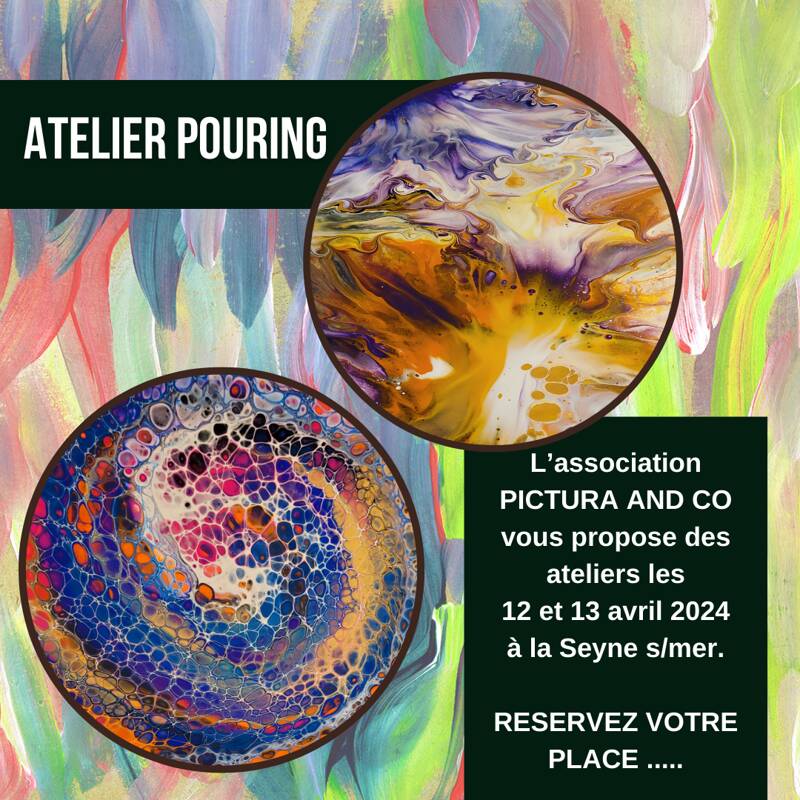 Ateliers exceptionnels de pouring acrylique